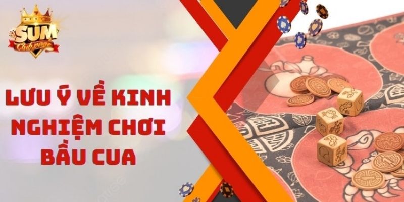 Những lưu ý quan trọng khi áp dụng các bí kíp chơi Bầu Cua